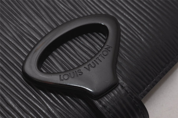 Authentic Louis Vuitton Epi Z Agenda PM Notebook Cover Black R20092 LV 7439I