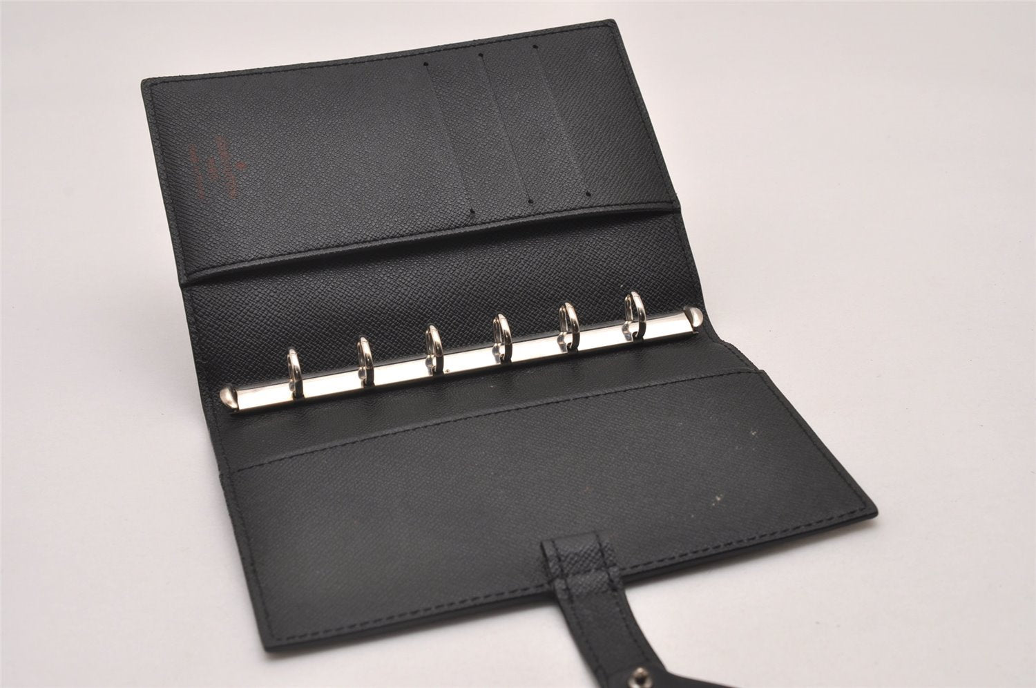 Authentic Louis Vuitton Epi Z Agenda PM Notebook Cover Black R20092 LV 7439I