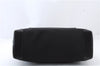 Authentic GUCCI Shoulder Tote Bag Purse Nylon Leather 0190426 Black 7440C