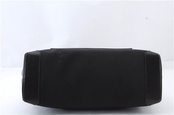 Authentic GUCCI Shoulder Tote Bag Purse Nylon Leather 0190426 Black 7440C