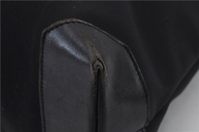 Authentic GUCCI Shoulder Tote Bag Purse Nylon Leather 0190426 Black 7440C