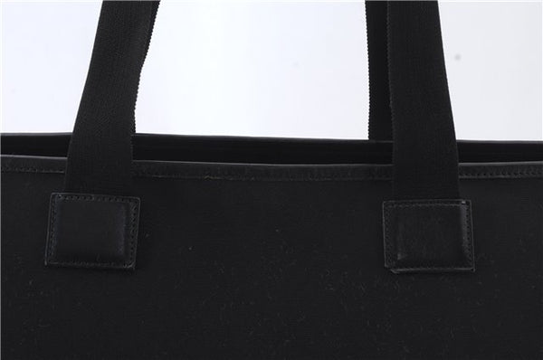Authentic GUCCI Shoulder Tote Bag Purse Nylon Leather 0190426 Black 7440C