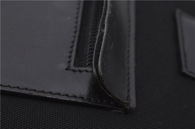 Authentic GUCCI Shoulder Tote Bag Purse Nylon Leather 0190426 Black 7440C