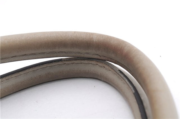 Authentic GUCCI Guccissima Sukey Shoulder Tote Bag GG Leather 211944 Ivory 7445E