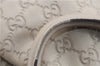 Authentic GUCCI Guccissima Sukey Shoulder Tote Bag GG Leather 211944 Ivory 7445E