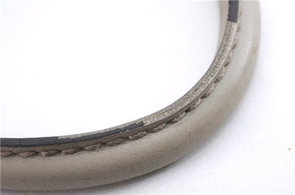 Authentic GUCCI Guccissima Sukey Shoulder Tote Bag GG Leather 211944 Ivory 7445E