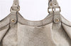 Authentic GUCCI Guccissima Sukey Shoulder Tote Bag GG Leather 211944 Ivory 7445E