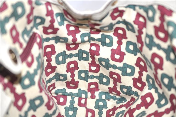 Authentic GUCCI Guccissima Sukey Shoulder Tote Bag GG Leather 211944 Ivory 7445E