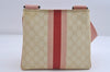 Authentic GUCCI Joy Line Shoulder Cross Bag GG PVC Leather 189817 White 7445I