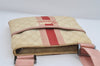 Authentic GUCCI Joy Line Shoulder Cross Bag GG PVC Leather 189817 White 7445I