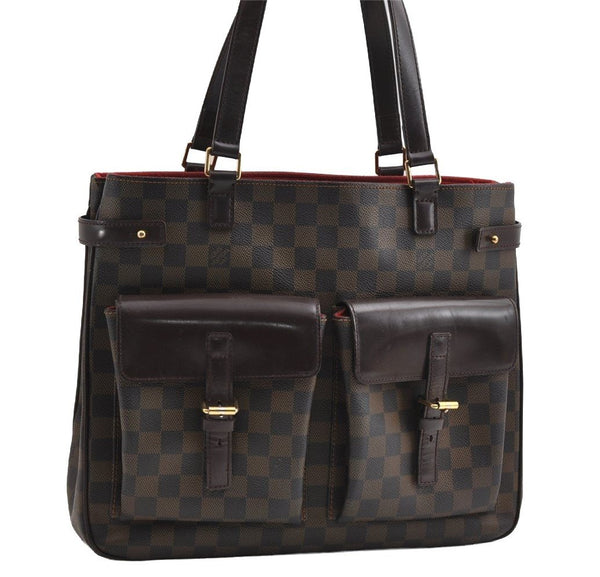 Authentic Louis Vuitton Damier Uzes Shoulder Tote Bag Purse N51128 LV 7451I