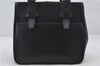 Authentic BURBERRY Vintage Leather Shoulder Hand Bag Purse Black 7453E