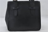 Authentic BURBERRY Vintage Leather Shoulder Hand Bag Purse Black 7453E