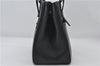 Authentic BURBERRY Vintage Leather Shoulder Hand Bag Purse Black 7453E