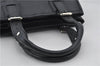 Authentic BURBERRY Vintage Leather Shoulder Hand Bag Purse Black 7453E