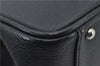 Authentic BURBERRY Vintage Leather Shoulder Hand Bag Purse Black 7453E