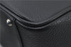 Authentic BURBERRY Vintage Leather Shoulder Hand Bag Purse Black 7453E