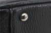 Authentic BURBERRY Vintage Leather Shoulder Hand Bag Purse Black 7453E