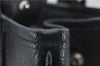 Authentic BURBERRY Vintage Leather Shoulder Hand Bag Purse Black 7453E