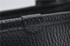 Authentic BURBERRY Vintage Leather Shoulder Hand Bag Purse Black 7453E
