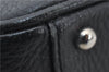 Authentic BURBERRY Vintage Leather Shoulder Hand Bag Purse Black 7453E