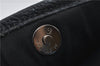 Authentic BURBERRY Vintage Leather Shoulder Hand Bag Purse Black 7453E