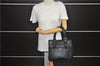 Authentic BURBERRY Vintage Leather Shoulder Hand Bag Purse Black 7453E