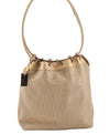 Authentic GUCCI Shoulder Tote Bag Punching Leather Suede 90644 Beige 7458F