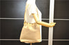 Authentic GUCCI Shoulder Tote Bag Punching Leather Suede 90644 Beige 7458F