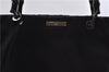 Authentic GUCCI Bamboo Tote Hand Bag Nylon Leather 0021016 Black 7461C