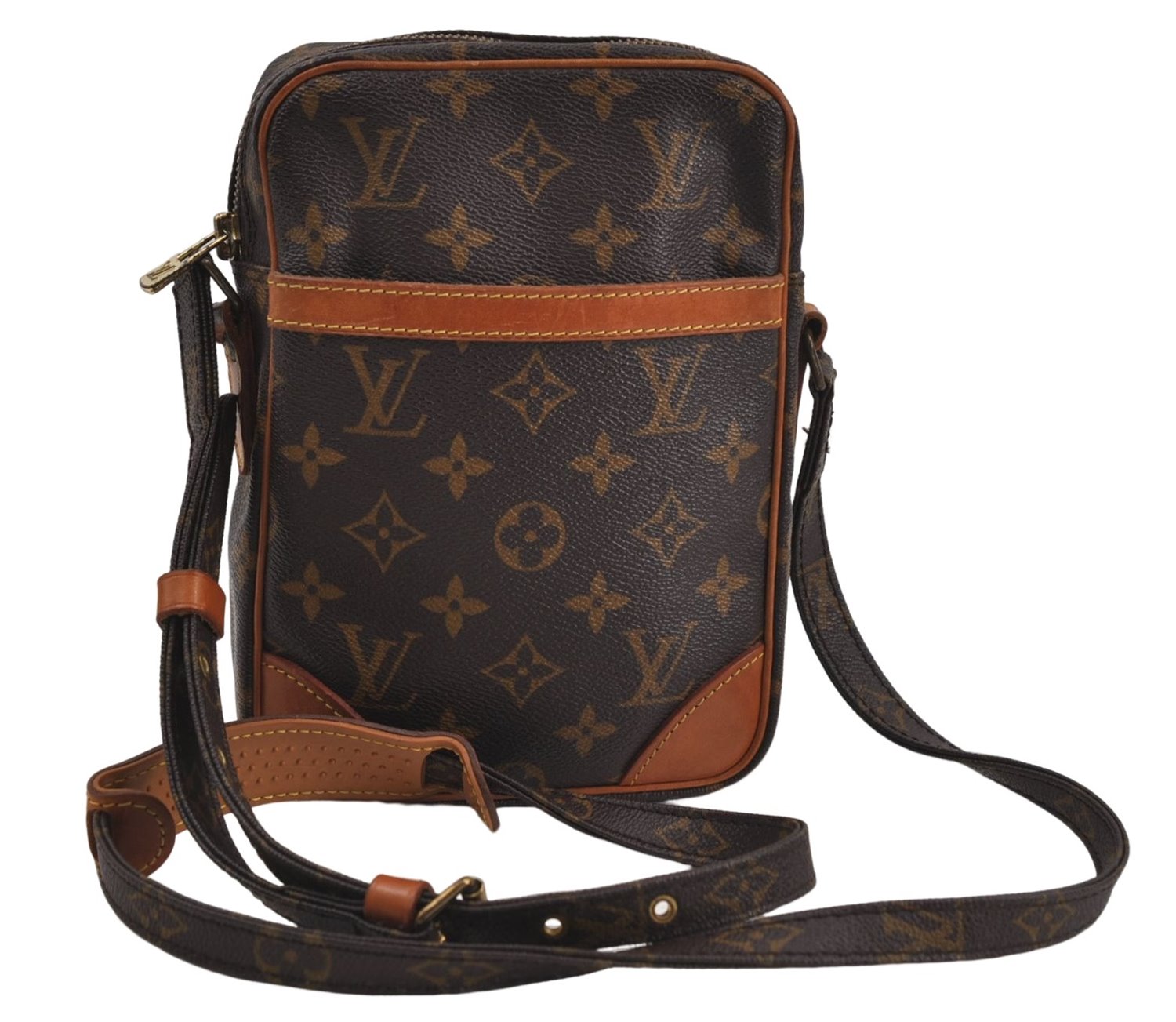 Authentic Louis Vuitton Monogram Danube Shoulder Cross Body Bag M45266 LV 7462D