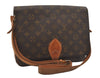 Authentic Louis Vuitton Monogram Cartouchiere GM Shoulder Bag Old Model 7463I