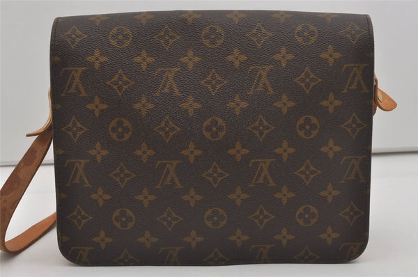 Authentic Louis Vuitton Monogram Cartouchiere GM Shoulder Bag Old Model 7463I