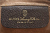 Authentic GUCCI Clutch Hand Bag Purse GG PVC Leather Brown 7465C