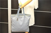 Authentic PRADA Nylon Leather Shoulder Tote Bag BN1068 Light Blue 7466C