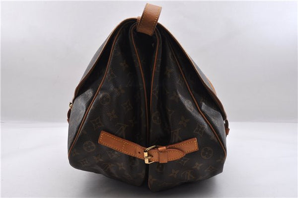 Auth LOUIS VUITTON Monogram Saumur 35 Shoulder Cross Body Bag M42254 LV 7468C