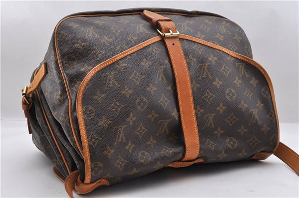 Auth LOUIS VUITTON Monogram Saumur 35 Shoulder Cross Body Bag M42254 LV 7468C