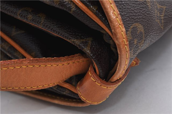 Auth LOUIS VUITTON Monogram Saumur 35 Shoulder Cross Body Bag M42254 LV 7468C