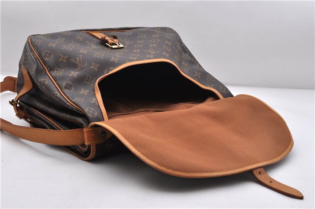 Auth LOUIS VUITTON Monogram Saumur 35 Shoulder Cross Body Bag M42254 LV 7468C