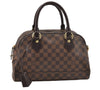 Authentic Louis Vuitton Damier Duomo Hand Boston Bag Purse N60008 LV 7468I