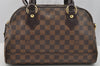 Authentic Louis Vuitton Damier Duomo Hand Boston Bag Purse N60008 LV 7468I