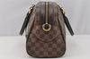 Authentic Louis Vuitton Damier Duomo Hand Boston Bag Purse N60008 LV 7468I