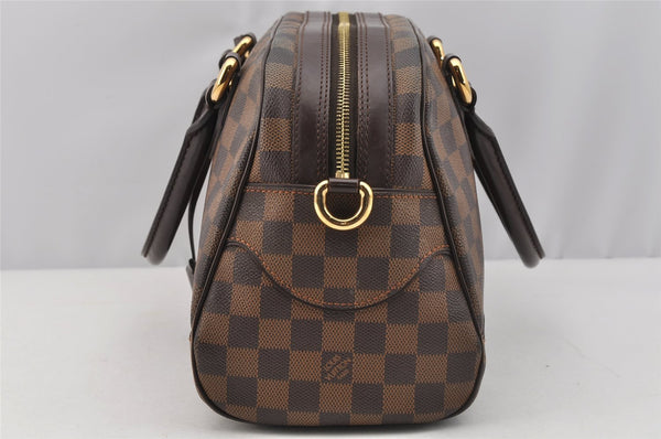 Authentic Louis Vuitton Damier Duomo Hand Boston Bag Purse N60008 LV 7468I