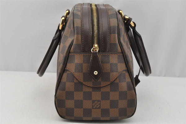 Authentic Louis Vuitton Damier Duomo Hand Boston Bag Purse N60008 LV 7468I