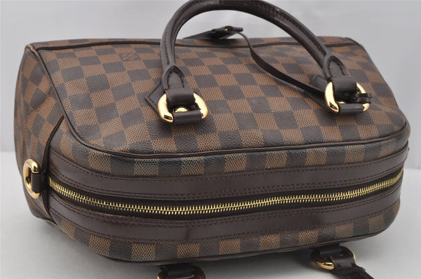 Authentic Louis Vuitton Damier Duomo Hand Boston Bag Purse N60008 LV 7468I