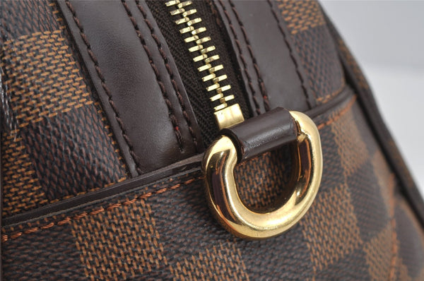 Authentic Louis Vuitton Damier Duomo Hand Boston Bag Purse N60008 LV 7468I