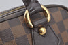 Authentic Louis Vuitton Damier Duomo Hand Boston Bag Purse N60008 LV 7468I