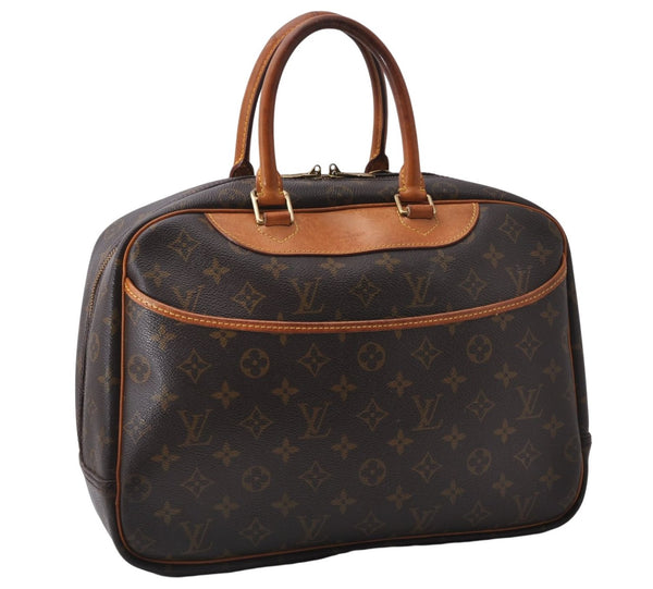 Authentic Louis Vuitton Monogram Deauville Hand Bag M47270 LV 7469D
