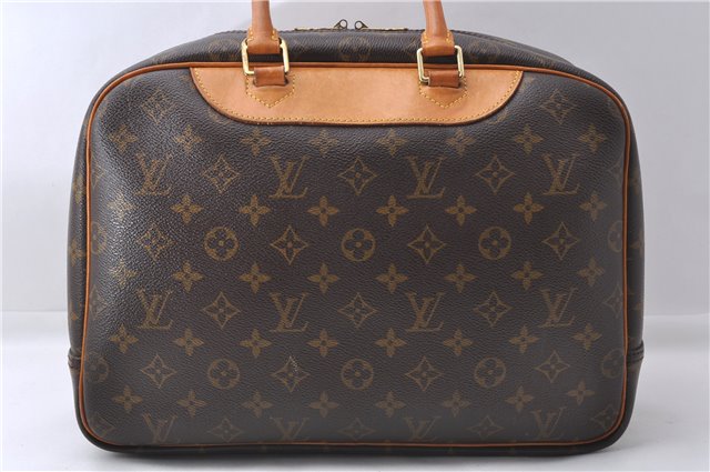 Authentic Louis Vuitton Monogram Deauville Hand Bag M47270 LV 7469D