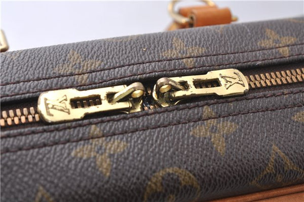 Authentic Louis Vuitton Monogram Deauville Hand Bag M47270 LV 7469D